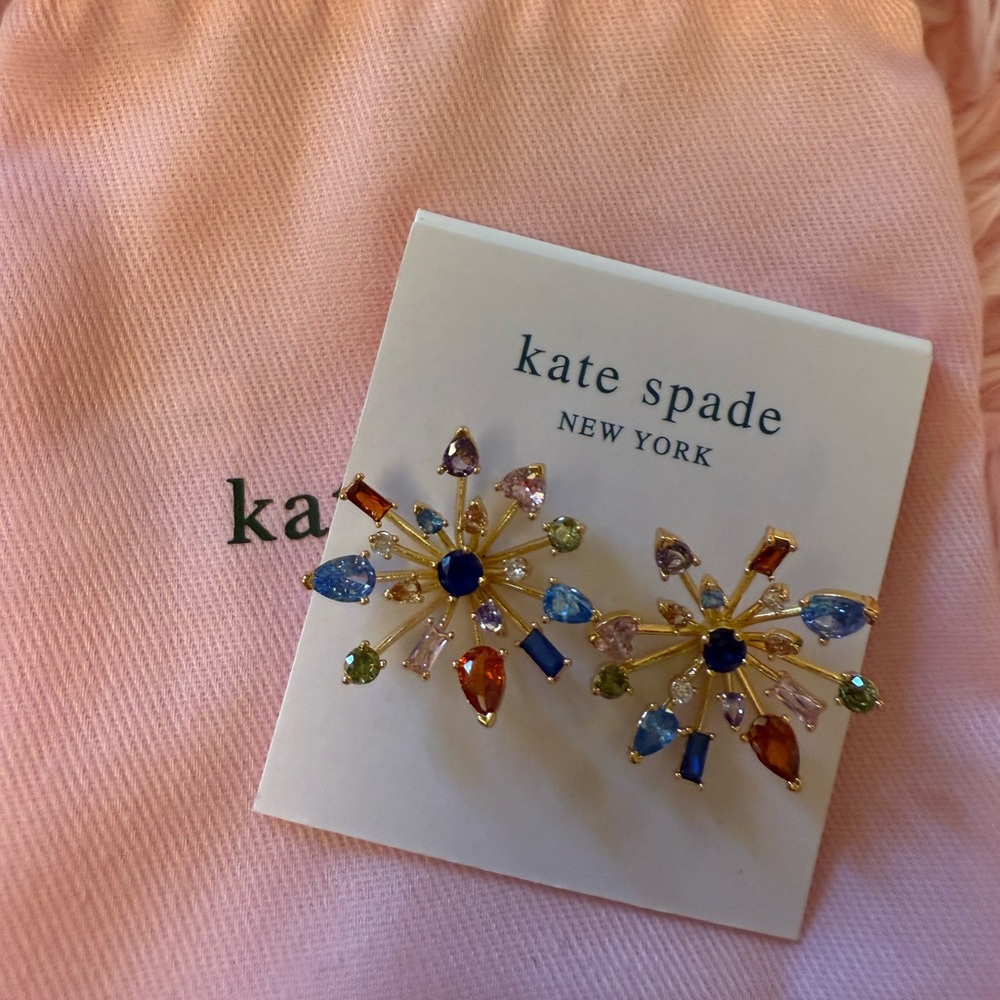 Kate Spade Firework Multicolor Starburst Earrings